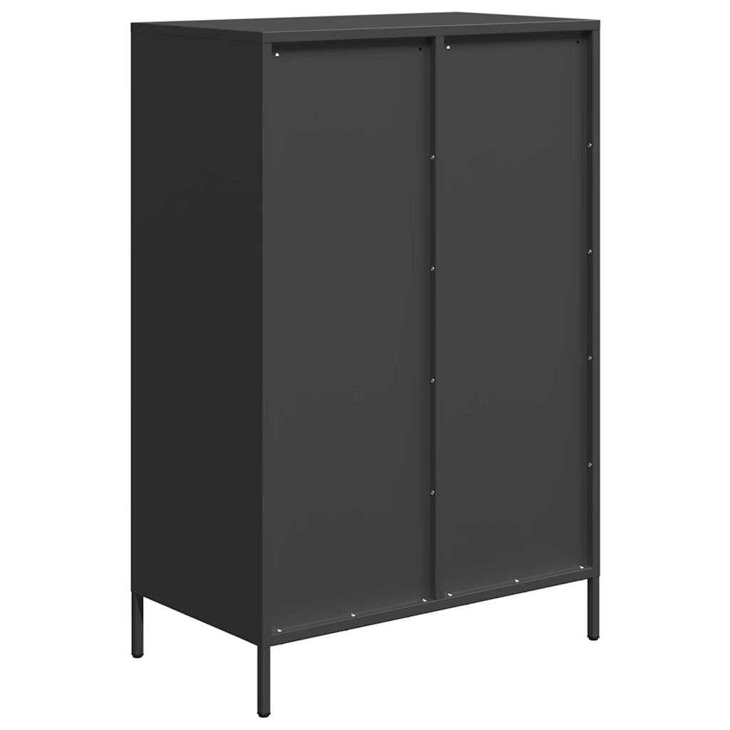 vidaXL Highboard Black 68x39x101.5 cm Steel