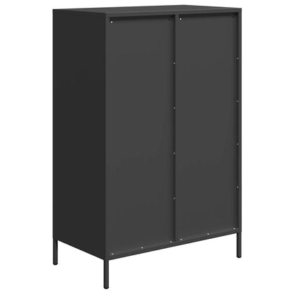 vidaXL Highboard Black 68x39x101.5 cm Steel