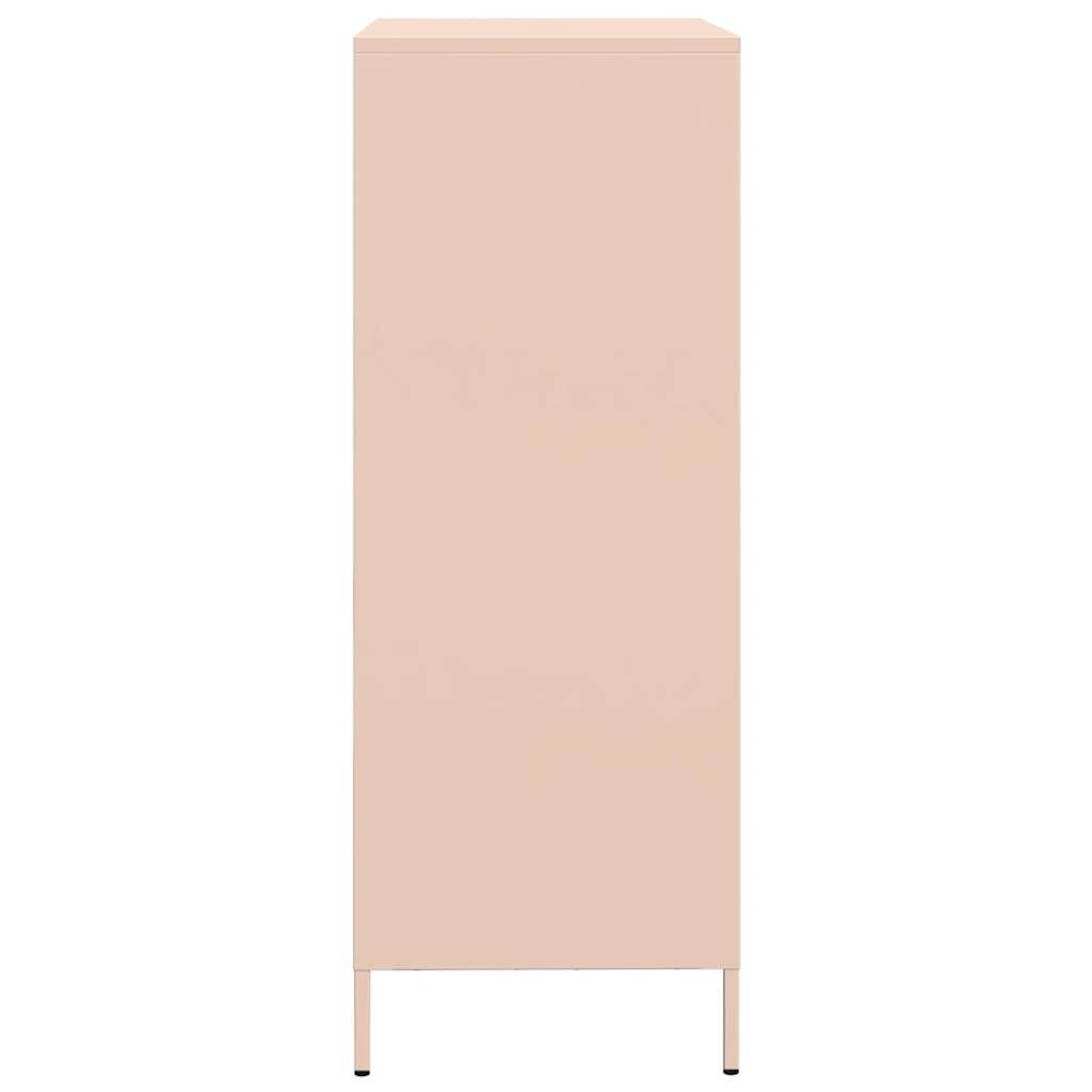 vidaXL Highboard Pink 68x39x101,5 cm Steel