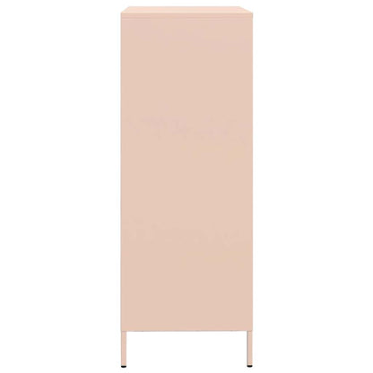 vidaXL Highboard Pink 68x39x101,5 cm Steel