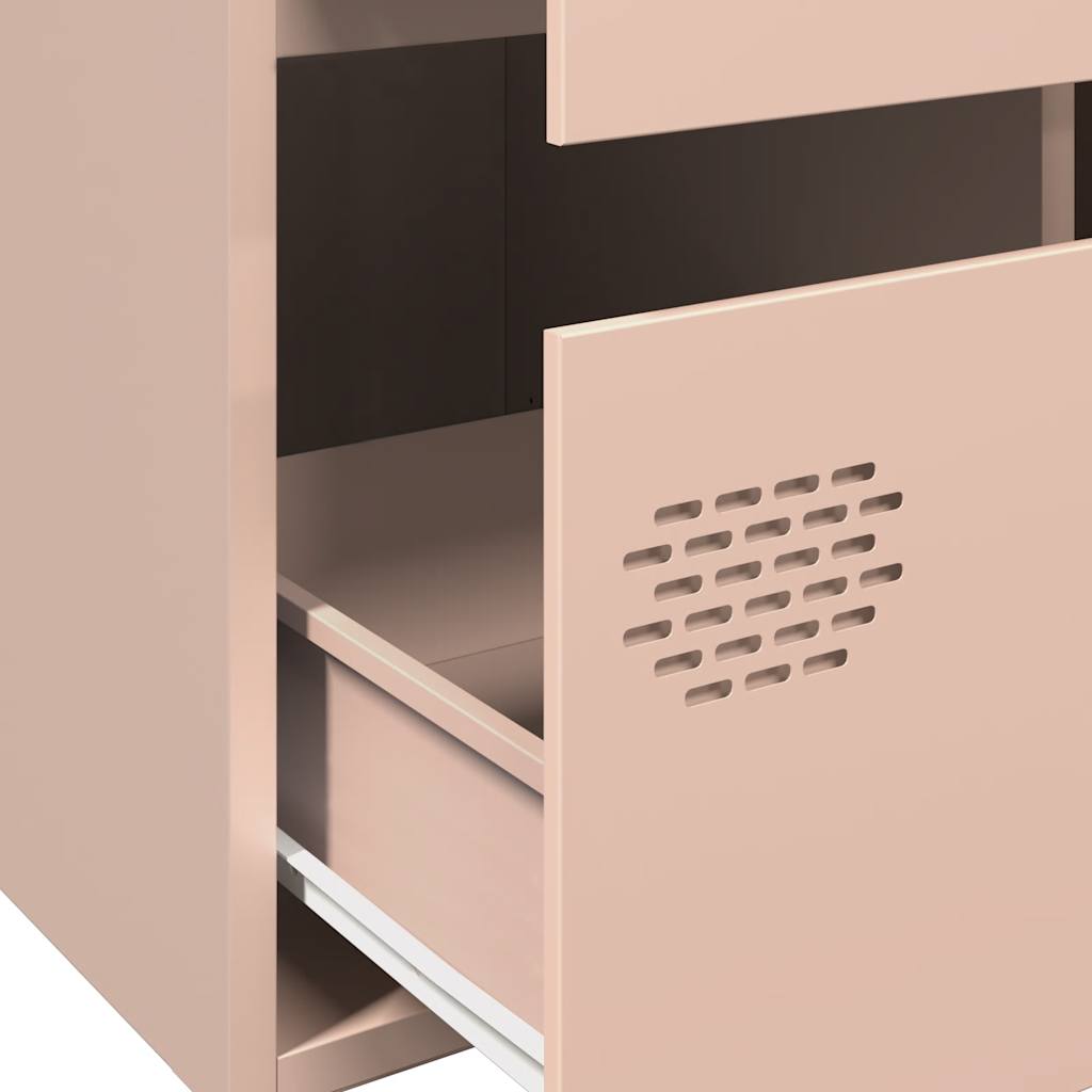 vidaXL Highboard Pink 68x39x101,5 cm Steel