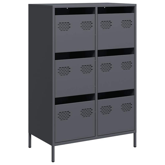 vidaXL Highboard Anthracite 68x39x101,5 cm Steel