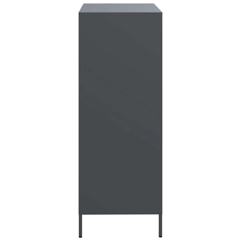 vidaXL Highboard Anthracite 68x39x101,5 cm Steel