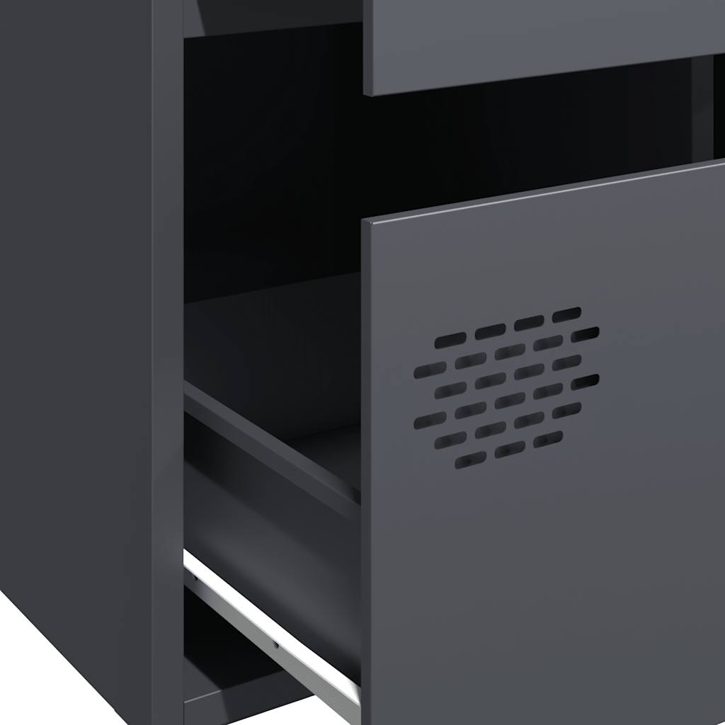 vidaXL Highboard Anthracite 68x39x101,5 cm Steel