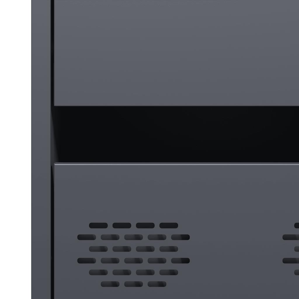vidaXL Highboard Anthracite 68x39x101,5 cm Steel