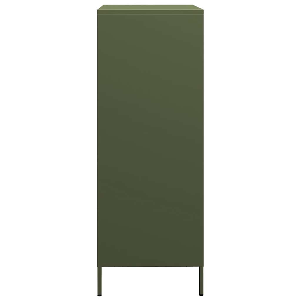 vidaXL Highboard Olive Green 68x39x101,5 cm Steel