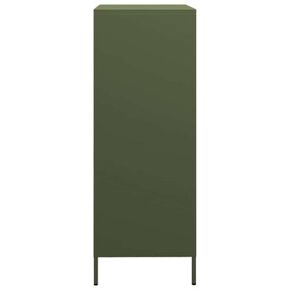 vidaXL Highboard Olive Green 68x39x101,5 cm Steel