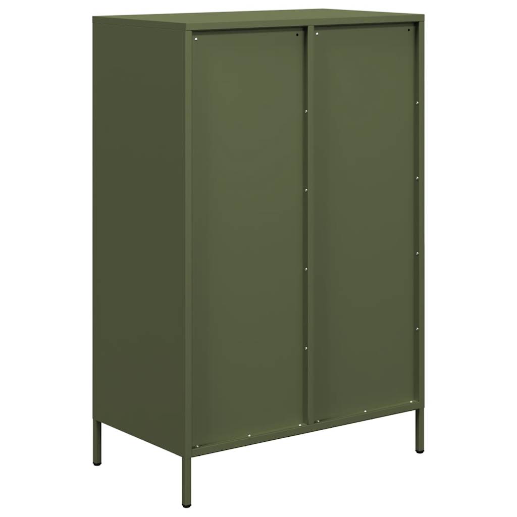 vidaXL Highboard Olive Green 68x39x101,5 cm Steel