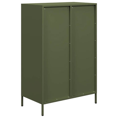 vidaXL Highboard Olive Green 68x39x101,5 cm Steel