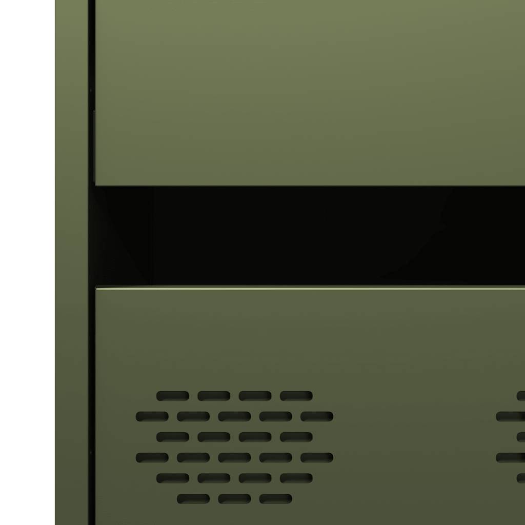 vidaXL Highboard Olive Green 68x39x101,5 cm Steel