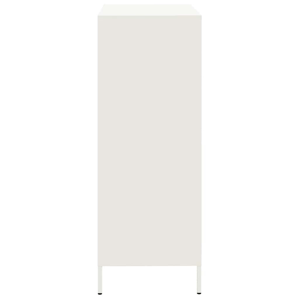 vidaXL Highboard White 68x39x101.5 cm Steel