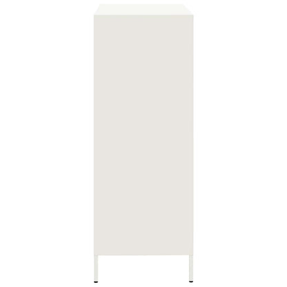 vidaXL Highboard White 68x39x101.5 cm Steel