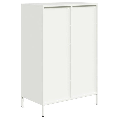 vidaXL Highboard White 68x39x101.5 cm Steel