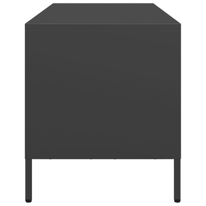 vidaXL TV Cabinet Black 101.5x39x43.5 cm Cold-rolled Steel