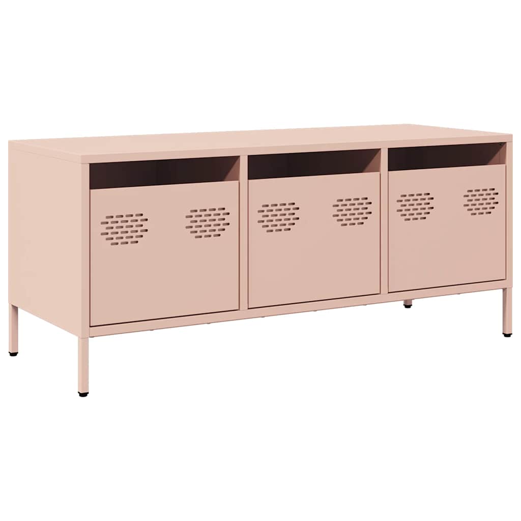 vidaXL TV Cabinet Pink 101,5x39x43,5 cm Cold-rolled Steel