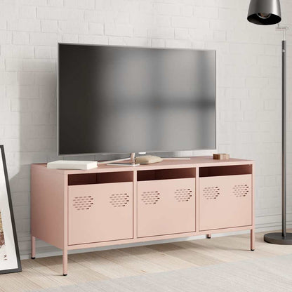 vidaXL TV Cabinet Pink 101,5x39x43,5 cm Cold-rolled Steel