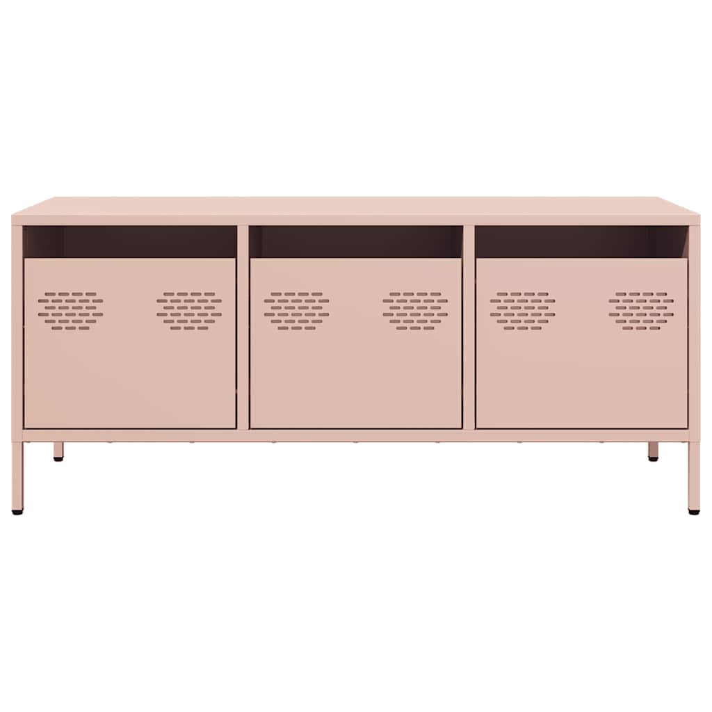 vidaXL TV Cabinet Pink 101.5x39x43.5 cm Cold-rolled Steel