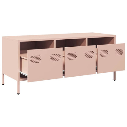 vidaXL TV Cabinet Pink 101,5x39x43,5 cm Cold-rolled Steel