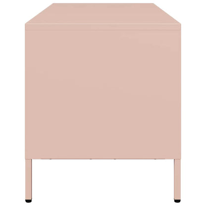 vidaXL TV Cabinet Pink 101.5x39x43.5 cm Cold-rolled Steel