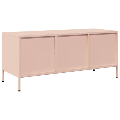 vidaXL TV Cabinet Pink 101,5x39x43,5 cm Cold-rolled Steel