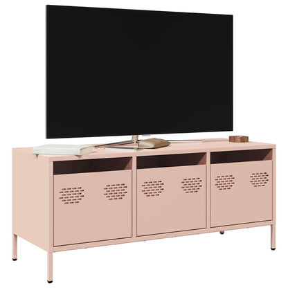 vidaXL TV Cabinet Pink 101,5x39x43,5 cm Cold-rolled Steel
