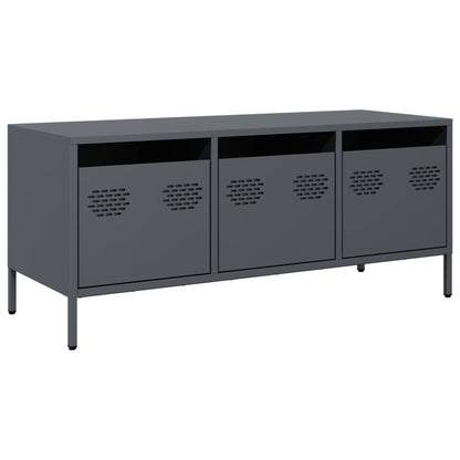vidaXL TV Cabinet Anthracite 101,5x39x43,5 cm Cold-rolled Steel