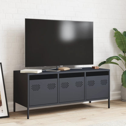 vidaXL TV Cabinet Anthracite 101.5x39x43.5 cm Cold-rolled Steel