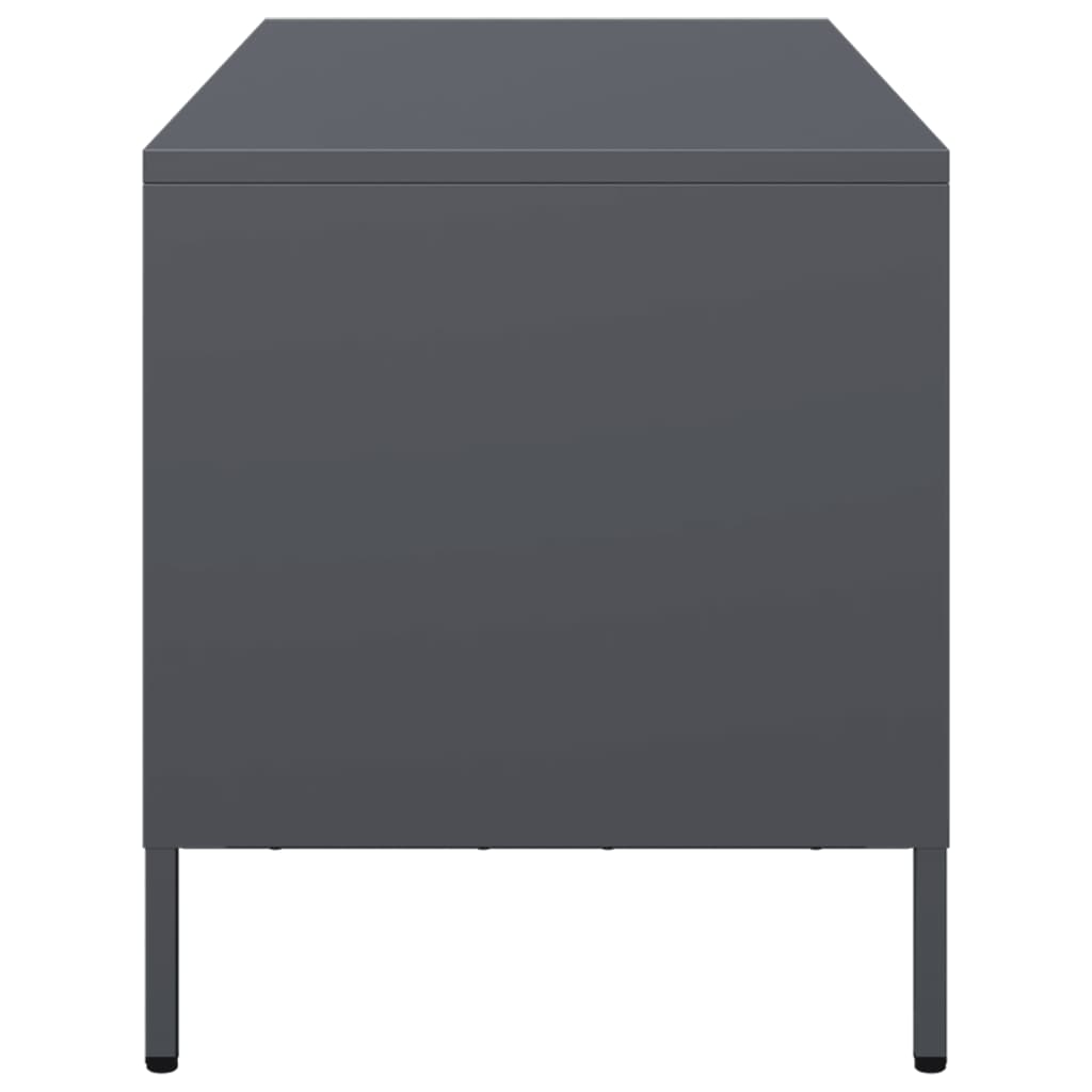 vidaXL TV Cabinet Anthracite 101.5x39x43.5 cm Cold-rolled Steel