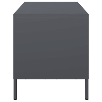 vidaXL TV Cabinet Anthracite 101.5x39x43.5 cm Cold-rolled Steel