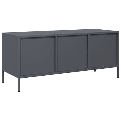 vidaXL TV Cabinet Anthracite 101.5x39x43.5 cm Cold-rolled Steel