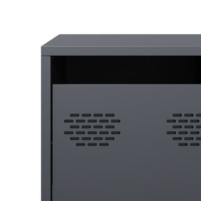 vidaXL TV Cabinet Anthracite 101.5x39x43.5 cm Cold-rolled Steel