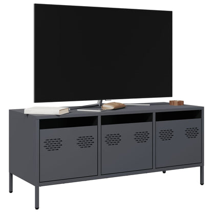 vidaXL TV Cabinet Anthracite 101.5x39x43.5 cm Cold-rolled Steel