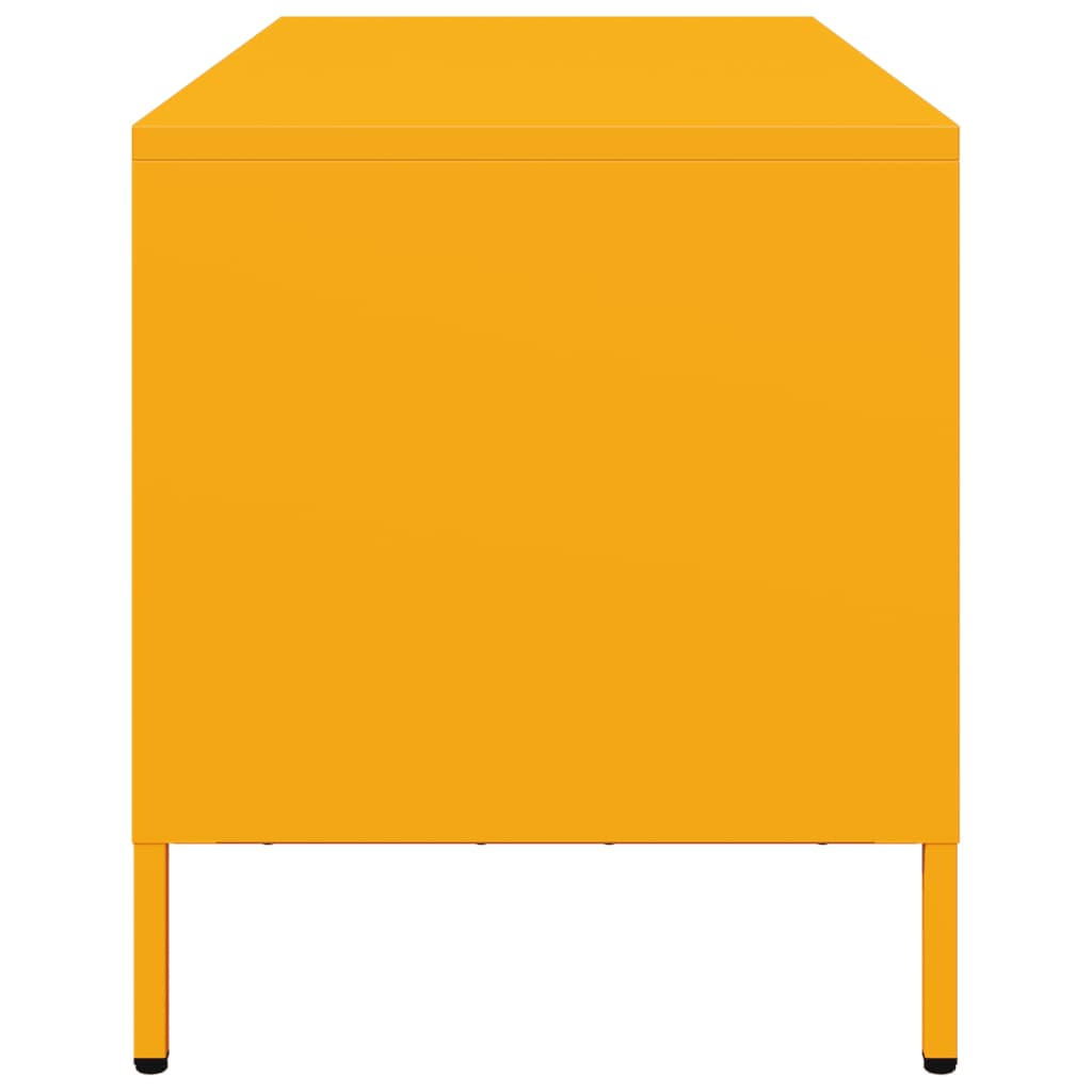 vidaXL TV Cabinet Mustard Yellow 101.5x39x43.5 cm Cold-rolled Steel