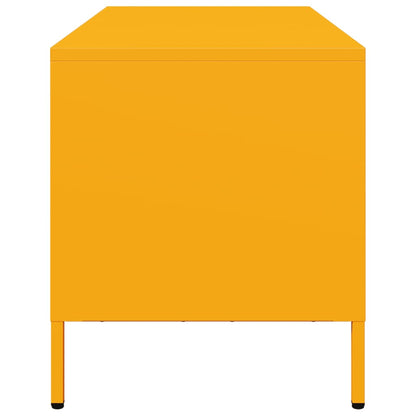 vidaXL TV Cabinet Mustard Yellow 101.5x39x43.5 cm Cold-rolled Steel