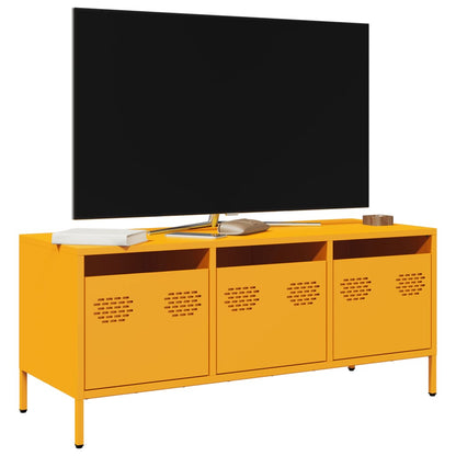 vidaXL TV Cabinet Mustard Yellow 101,5x39x43,5 cm Cold-rolled Steel