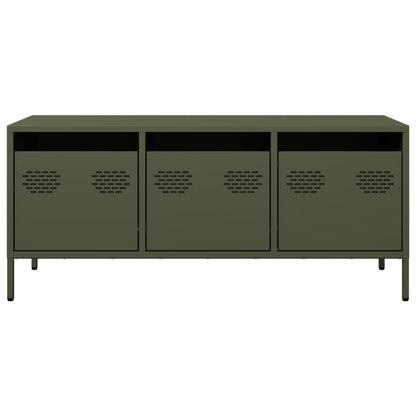 vidaXL TV Cabinet Olive Green 101.5x39x43.5 cm Cold-rolled Steel