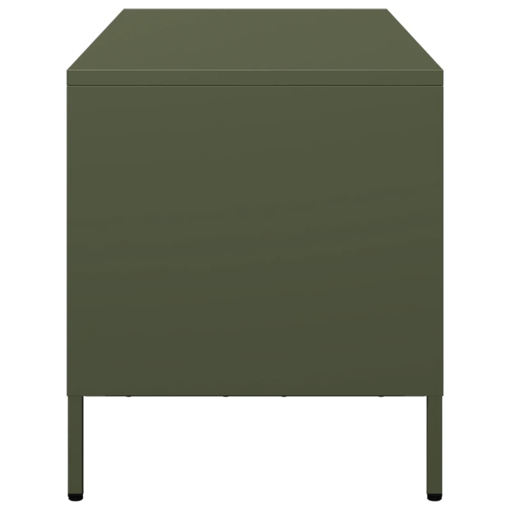 vidaXL TV Cabinet Olive Green 101.5x39x43.5 cm Cold-rolled Steel