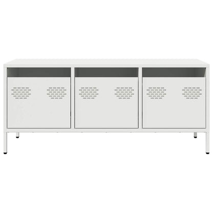 vidaXL TV Cabinet White 101.5x39x43.5 cm Cold-rolled Steel