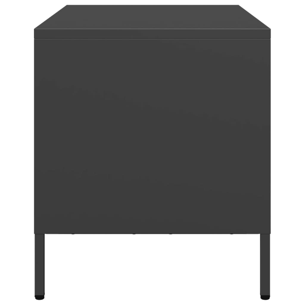 vidaXL TV Cabinet Black 68x39x43.5 cm Cold-rolled Steel