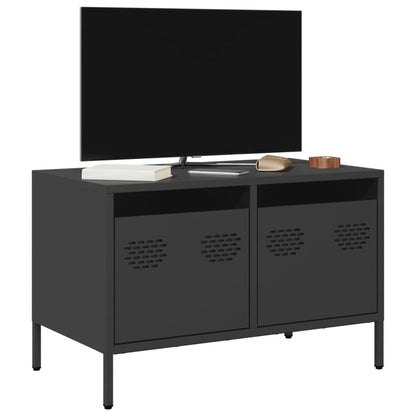 vidaXL TV Cabinet Black 68x39x43.5 cm Cold-rolled Steel