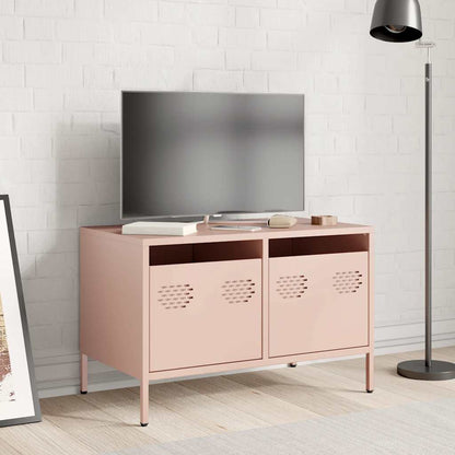 vidaXL TV Cabinet Pink 68x39x43.5 cm Cold-rolled Steel