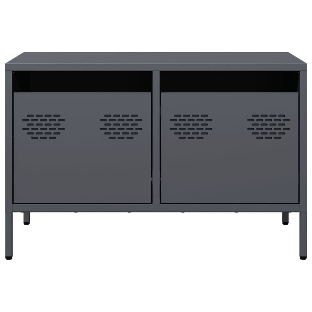 vidaXL TV Cabinet Anthracite 68x39x43,5 cm Cold-rolled Steel