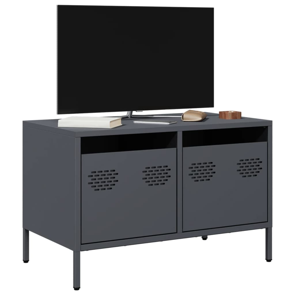 vidaXL TV Cabinet Anthracite 68x39x43,5 cm Cold-rolled Steel