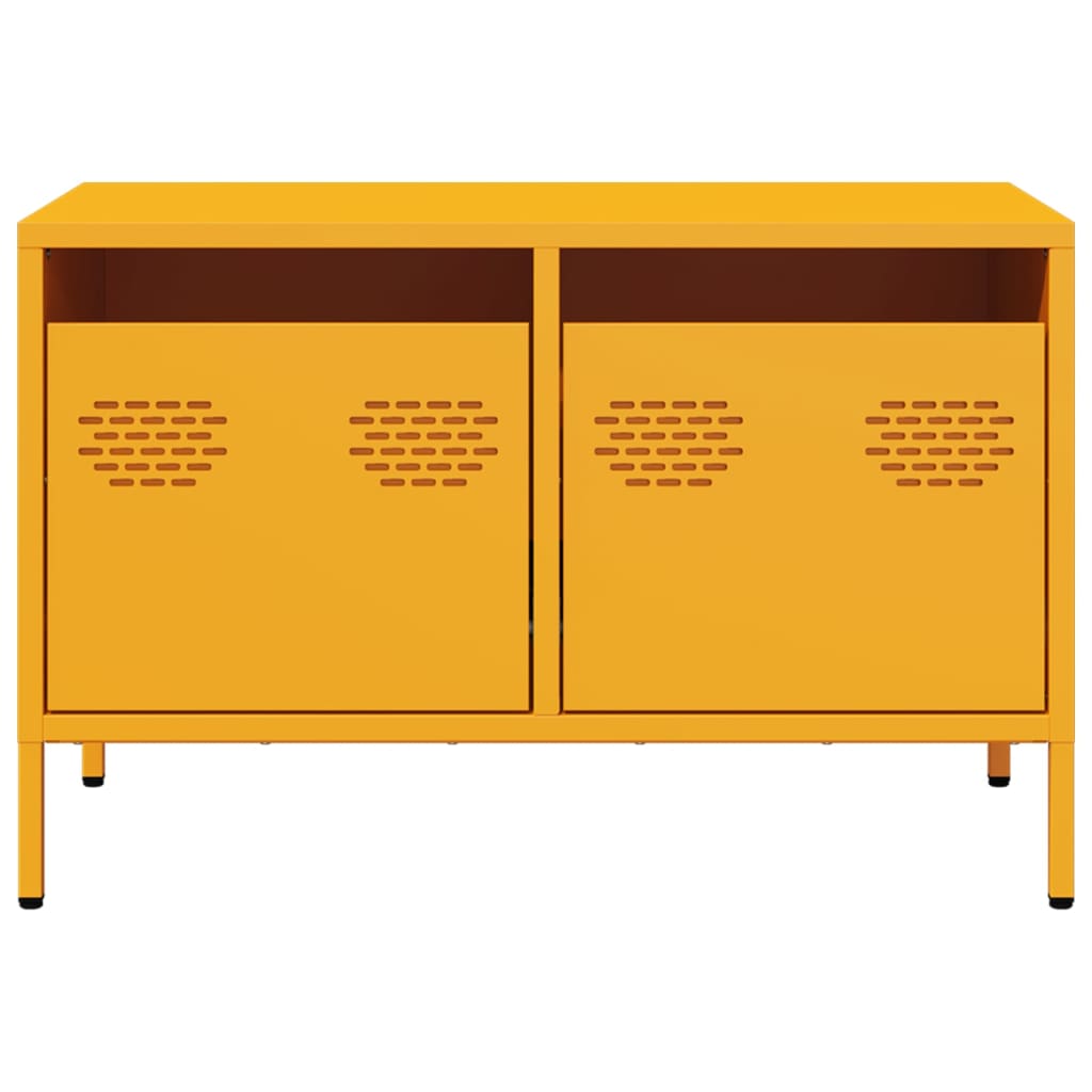 vidaXL TV Cabinet Mustard Yellow 68x39x43.5 cm Cold-rolled Steel