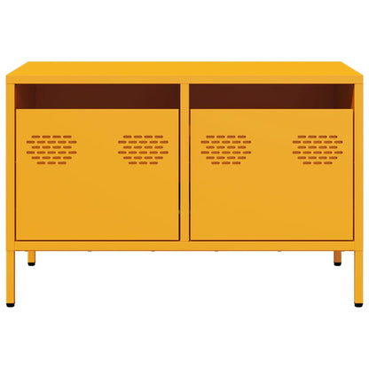 vidaXL TV Cabinet Mustard Yellow 68x39x43.5 cm Cold-rolled Steel