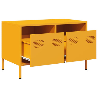 vidaXL TV Cabinet Mustard Yellow 68x39x43.5 cm Cold-rolled Steel