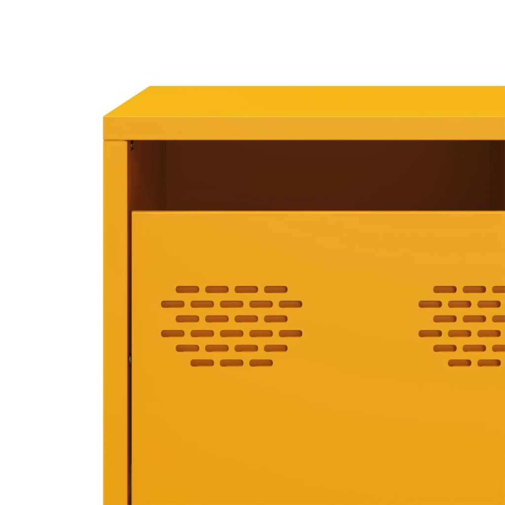 vidaXL TV Cabinet Mustard Yellow 68x39x43.5 cm Cold-rolled Steel