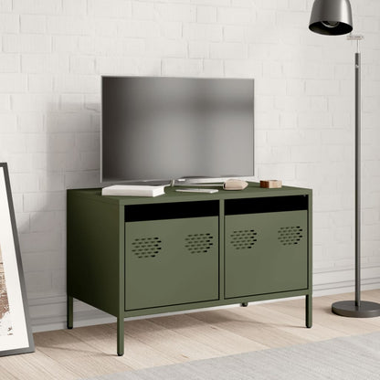 vidaXL TV Cabinet Olive Green 68x39x43,5 cm Cold-rolled Steel