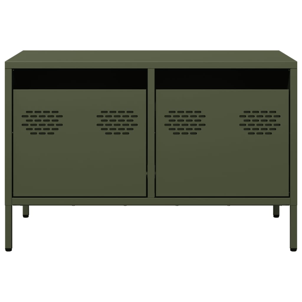 vidaXL TV Cabinet Olive Green 68x39x43.5 cm Cold-rolled Steel