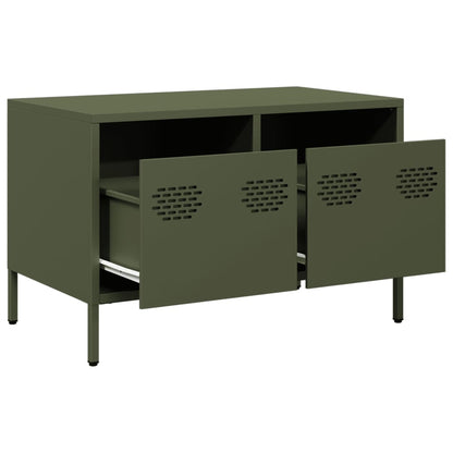vidaXL TV Cabinet Olive Green 68x39x43,5 cm Cold-rolled Steel